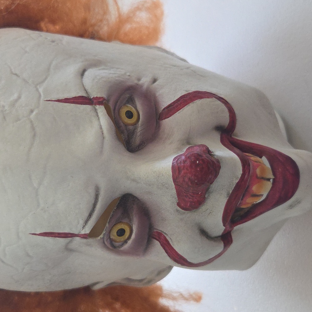 Scary Clown Mask With Crazy Hair